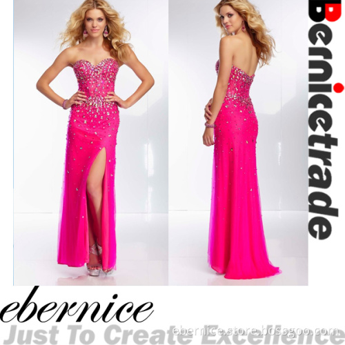2014 Latest Sequins Long Evening Party Prom Gowns